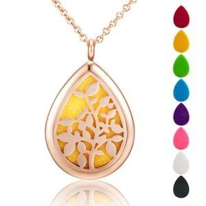 Stainless Steel Aromatherapy locket Necklace